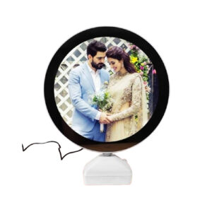 1 Round Mirror With light Photo frame