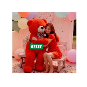 4 6-Foot Red Teddy Bear – Giant Plush Symbol of Love, Comfort & Celebration